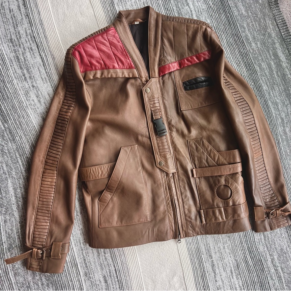 Star Wars: The Force Awakens Finn Genuine Leather Jacket